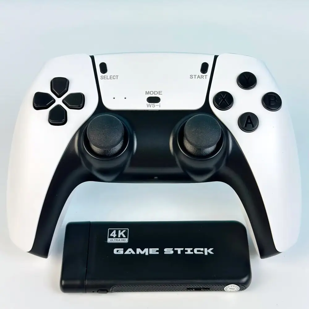 M8 Pro 4K Game Stick Lite (2nd Gen) with Dual Wireless Controllers - 20,000+ Retro Games, 64GB Storage, HDMI Streaming Device